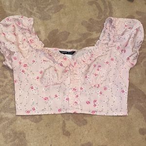 Pink crop top